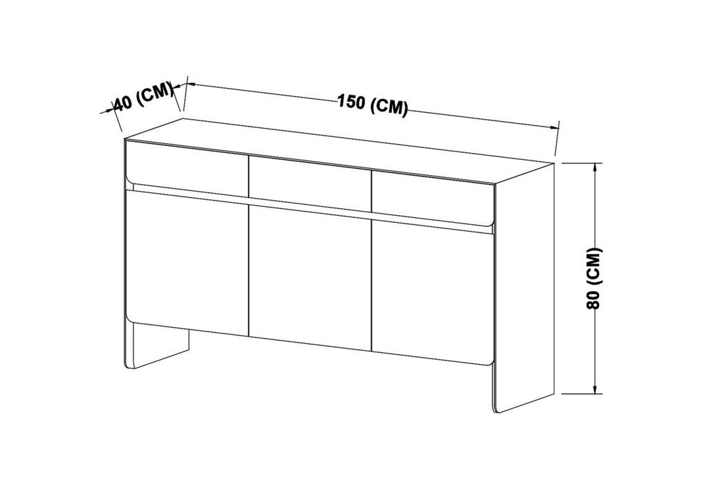 STORAGE CABINET, DARK OAK