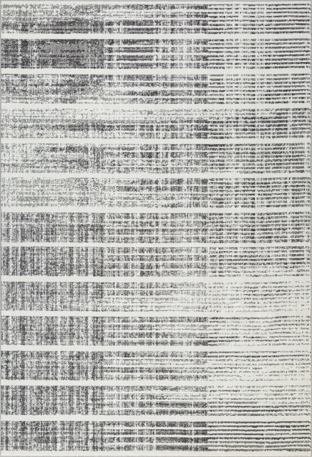 8 X 11 AREA RUG - WHITE/SILVER