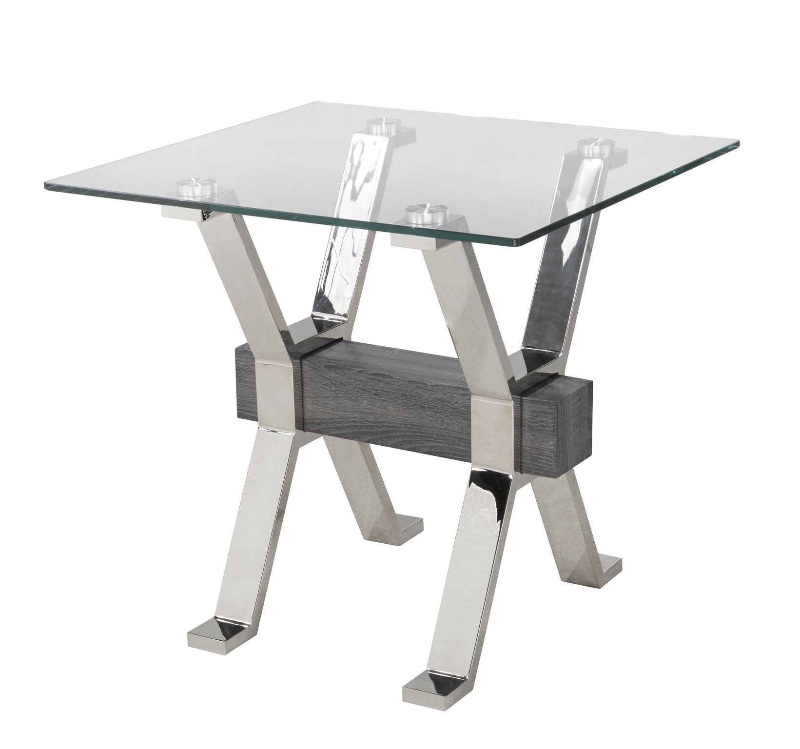 END TABLE - GREY/SILVER