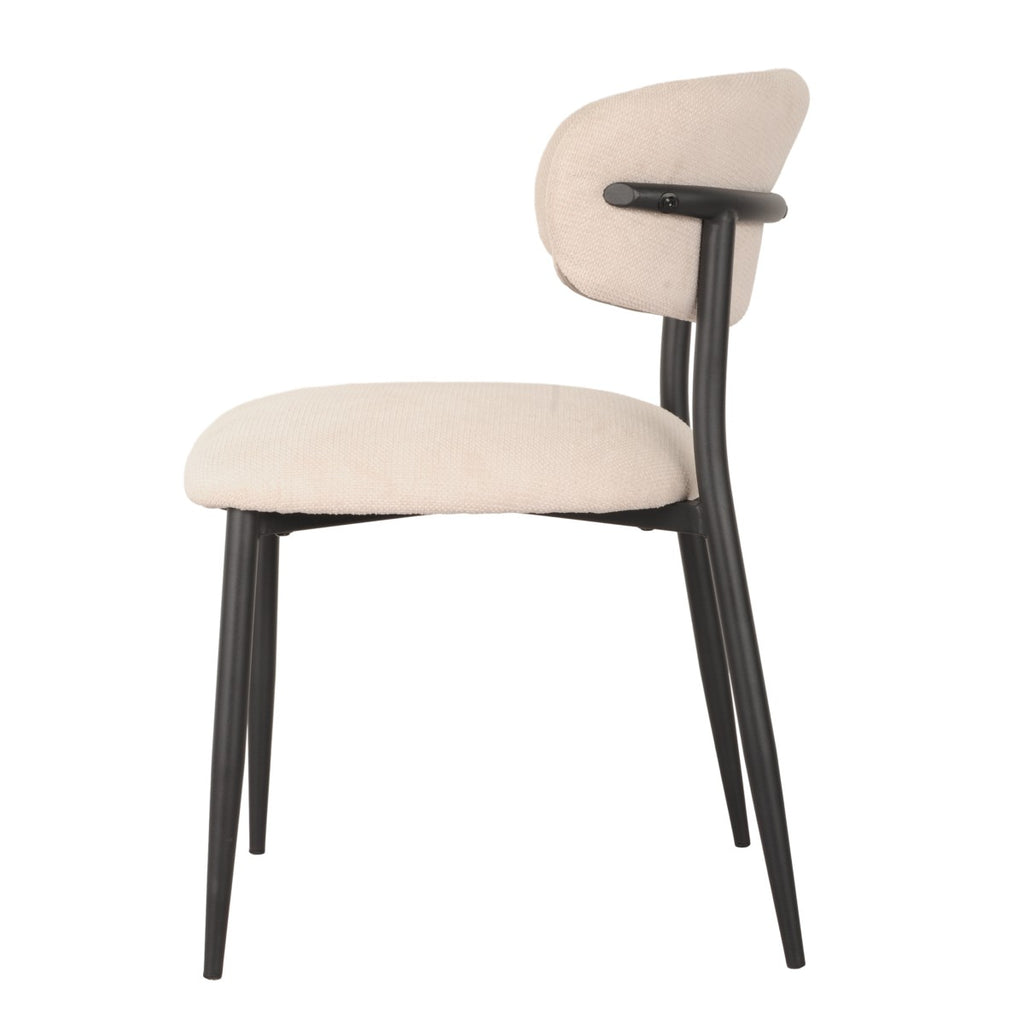 DINING CHAIR, SET OF 2 - BEIGE