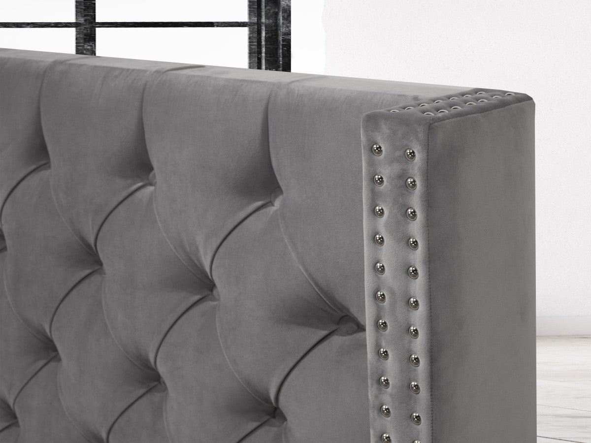 KING HEADBOARD - GREY