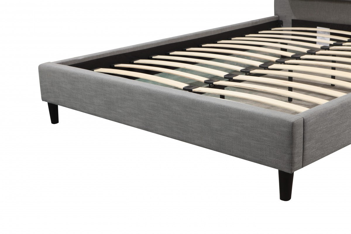 QUEEN PLATFORM BED - GREY