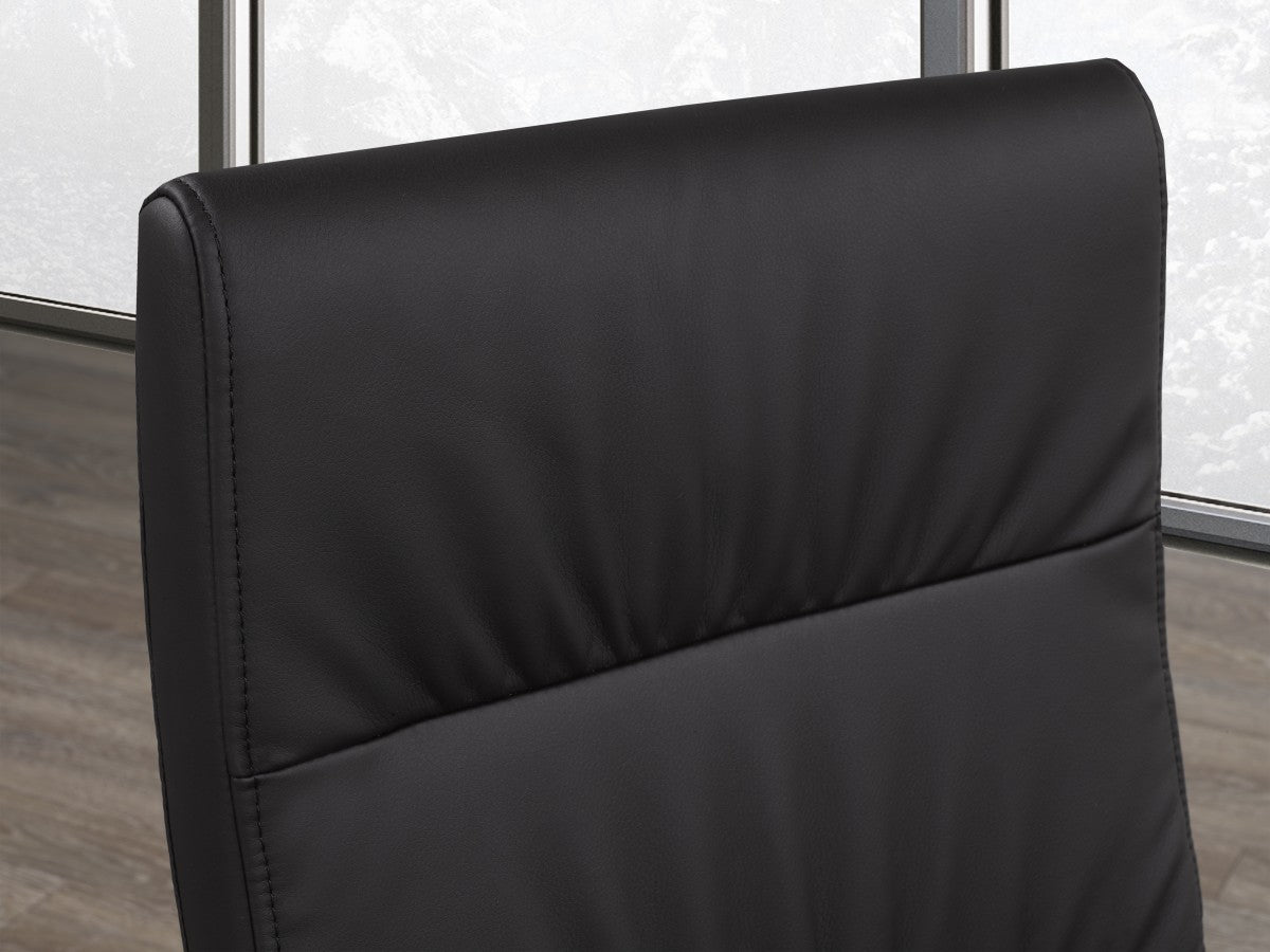 DINING CHAIR, SET OF 2 - BLACK/GOLD