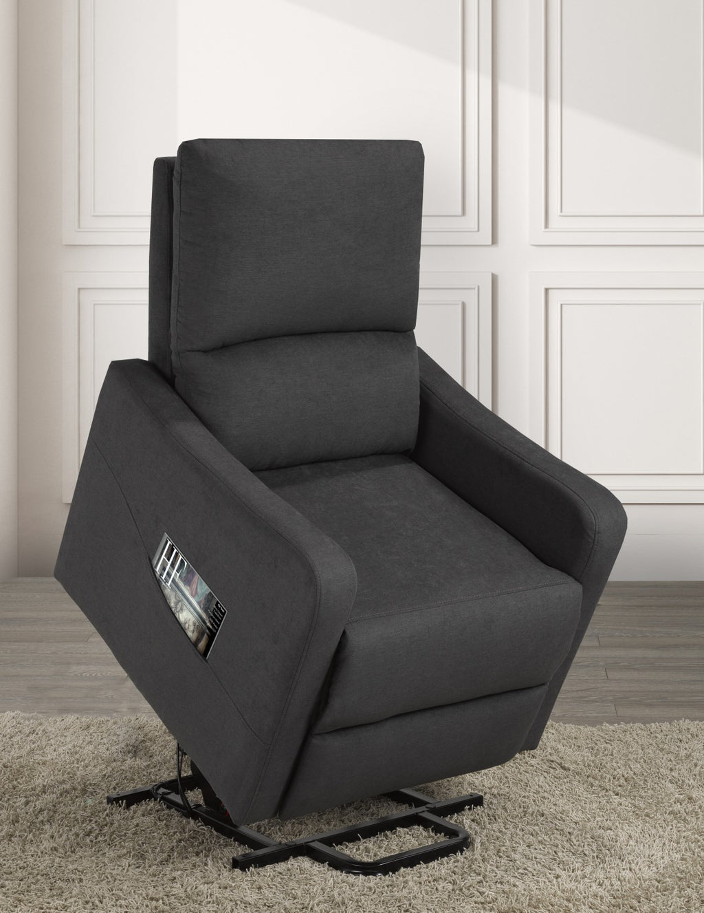 RECLINER LIFT CHAIR, DARK GREY
