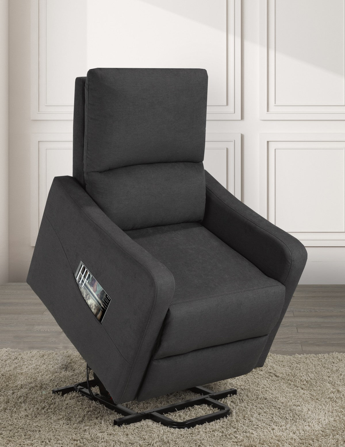 RECLINER LIFT CHAIR, DARK GREY