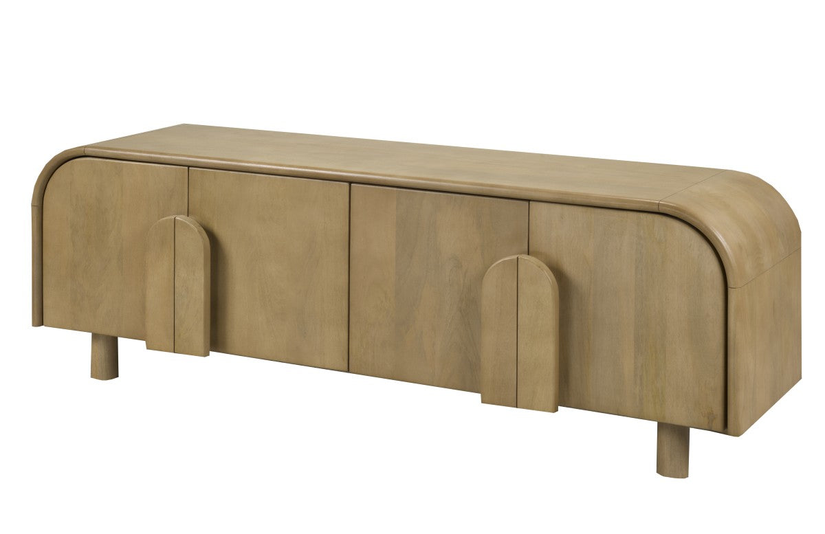 63'' TV STAND - NATURAL OAK