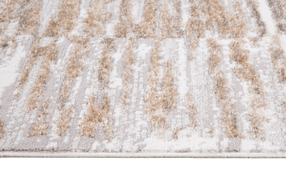 8 X 11 AREA RUG - GREY/CREAM/BEIGE