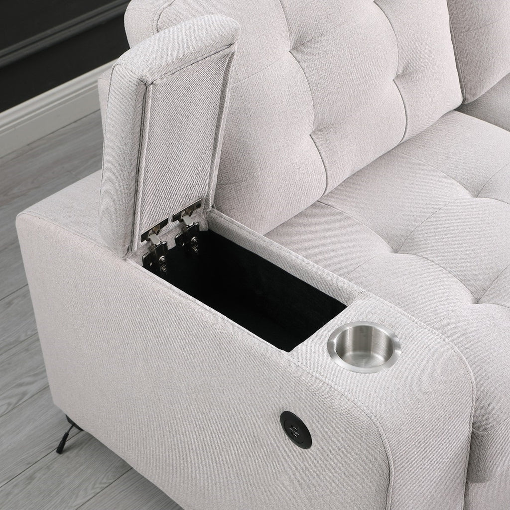 RHF SECTIONAL SLEEPER - BEIGE