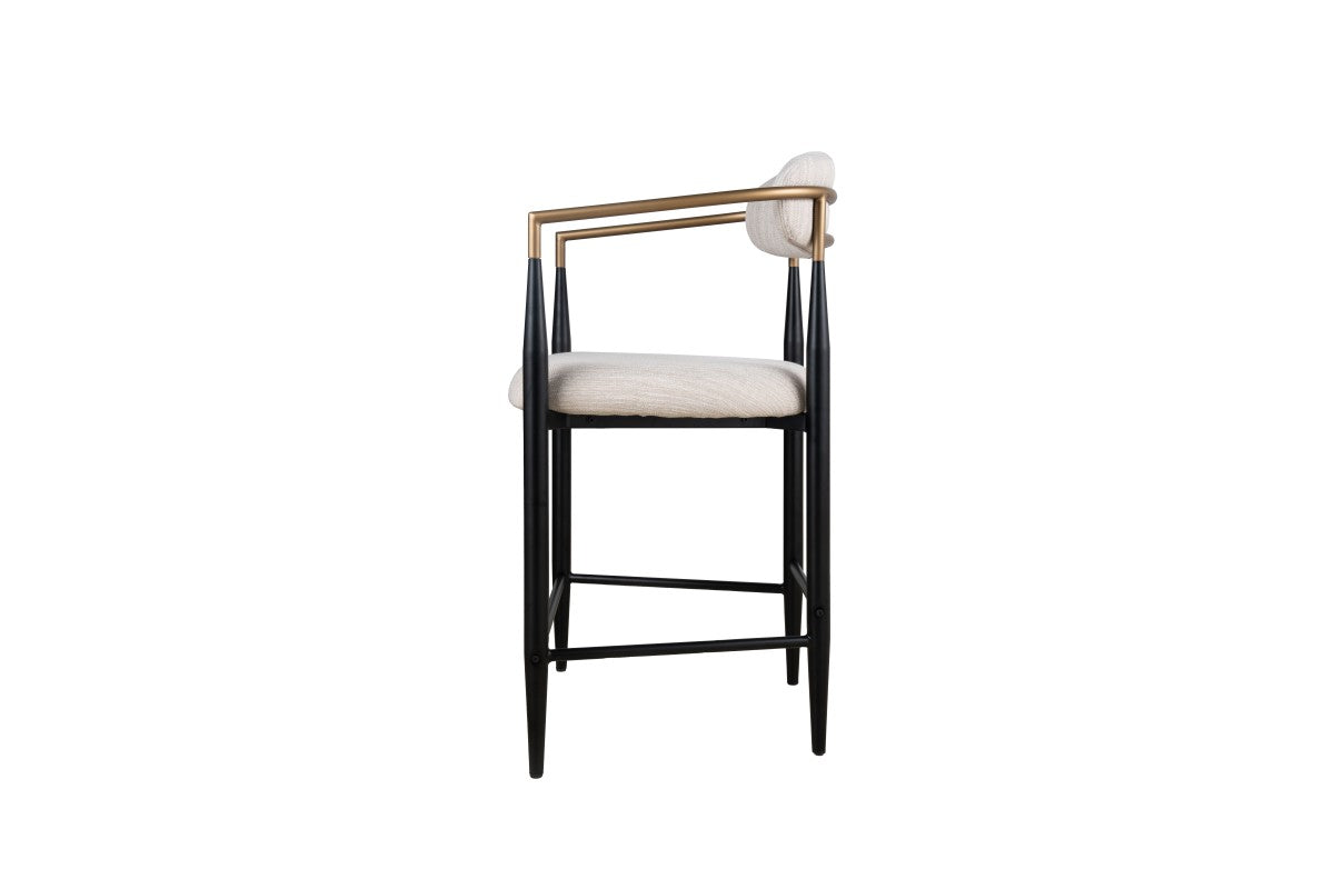 COUNTER STOOL, SET OF 2 - BEIGE