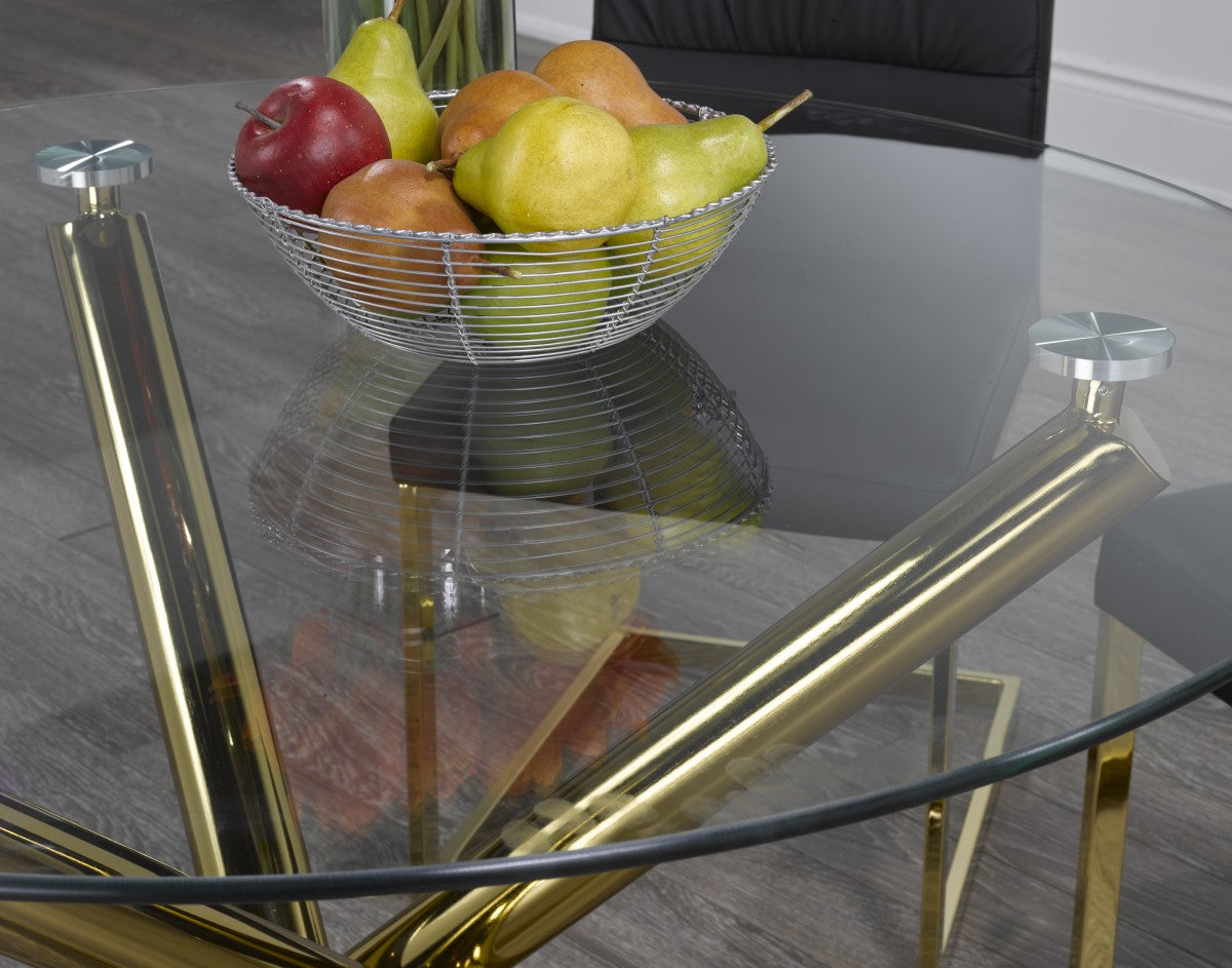 DINING TABLE - GOLD