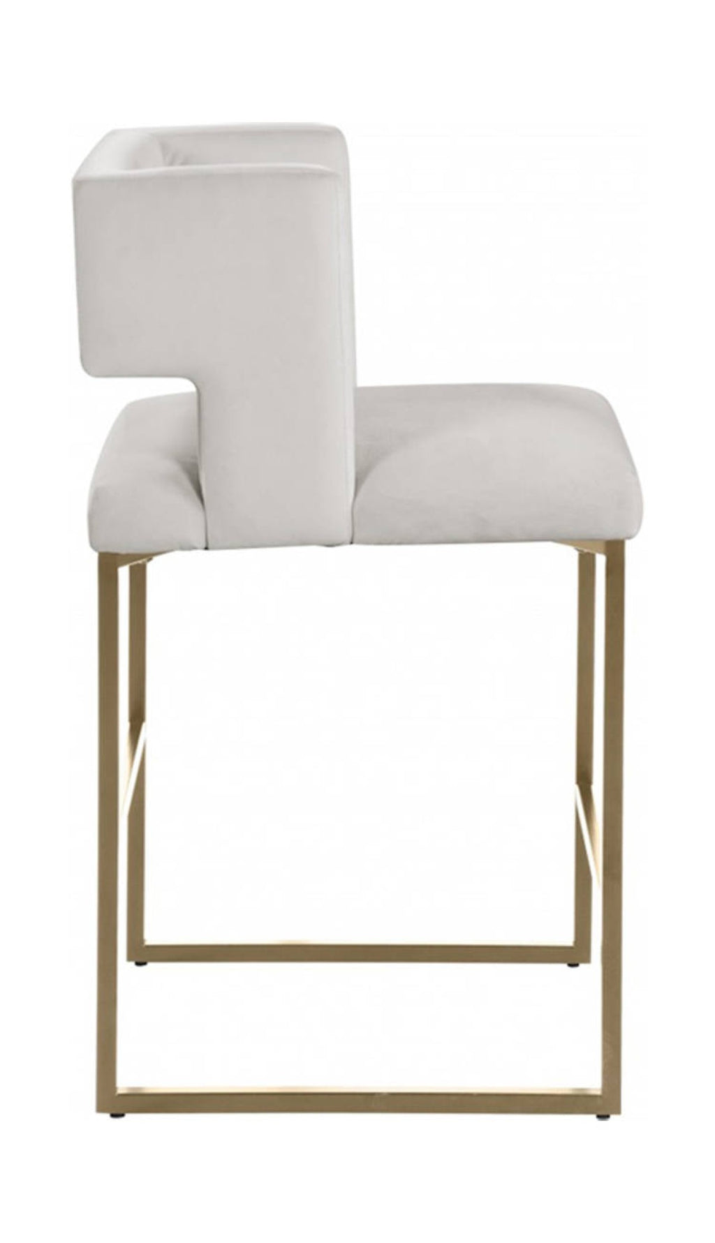 COUNTER STOOL, SET OF 2 - BEIGE