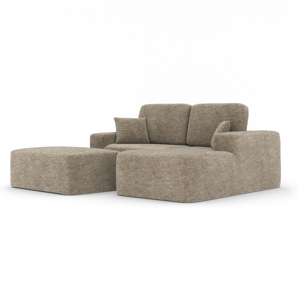 SECTIONAL W/OTTOMAN - TAUPE