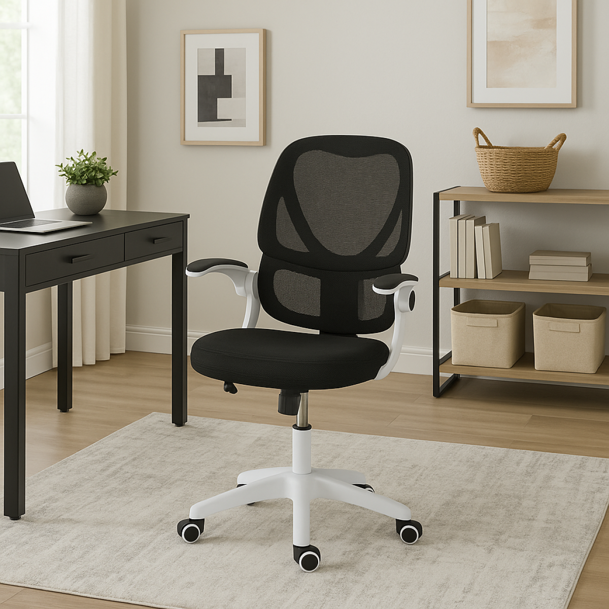 TASK CHAIR - BLACK/WHITE