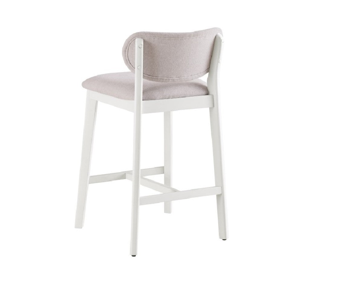COUNTER STOOL, SET OF 2 - CREAM
