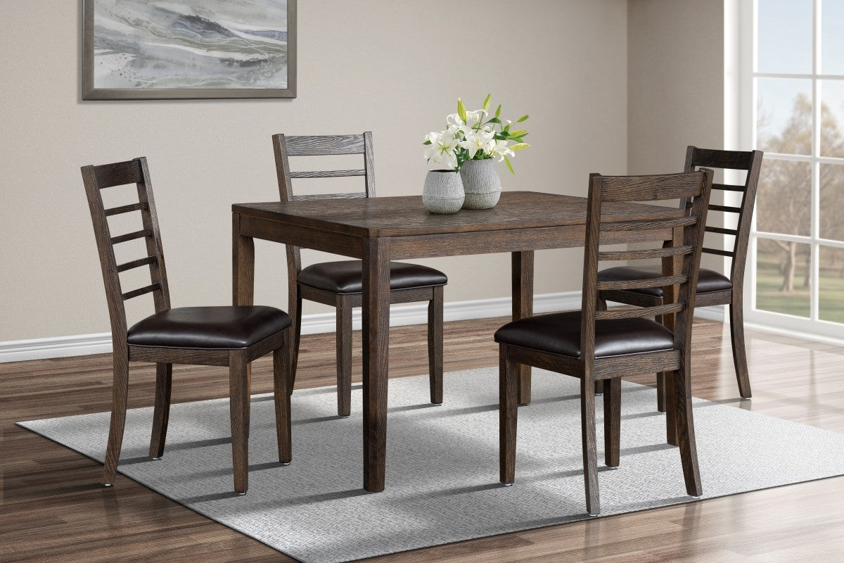 5-PIECE DINING SET - ESPRESSO