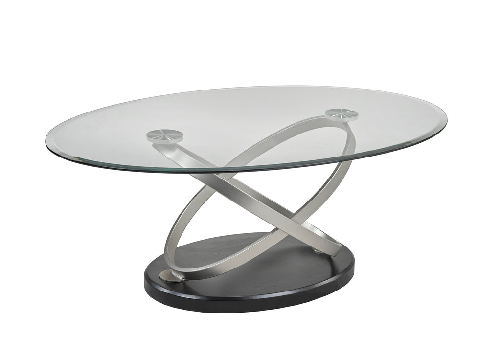 COFFEE TABLE - BLACK/SILVER