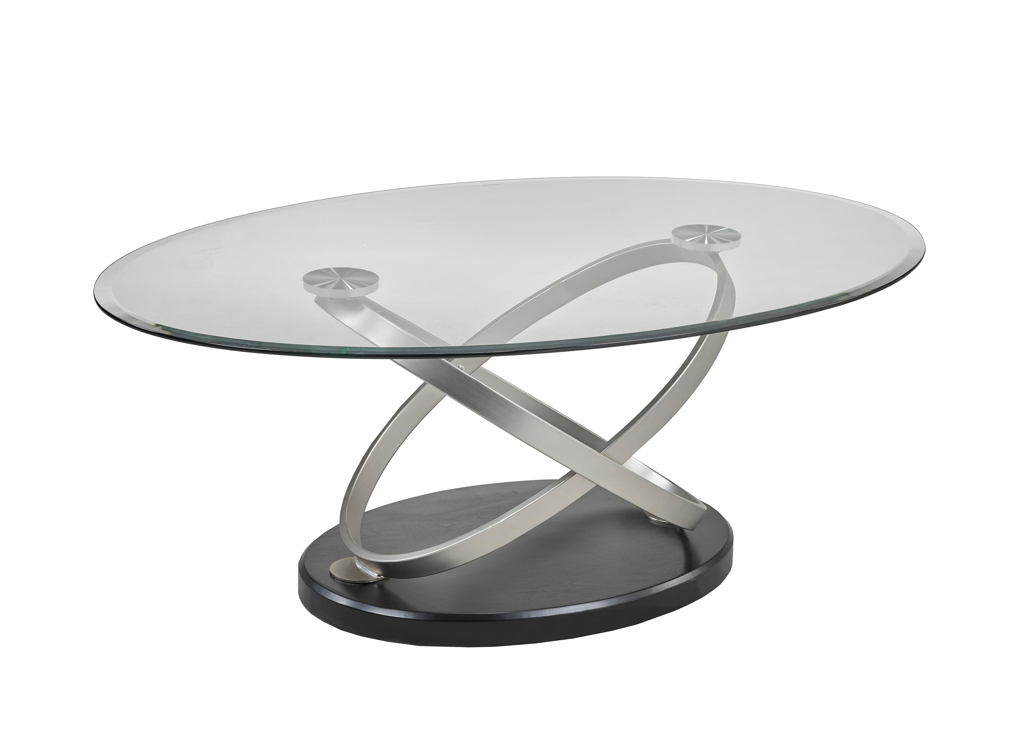 COFFEE TABLE - BLACK/SILVER
