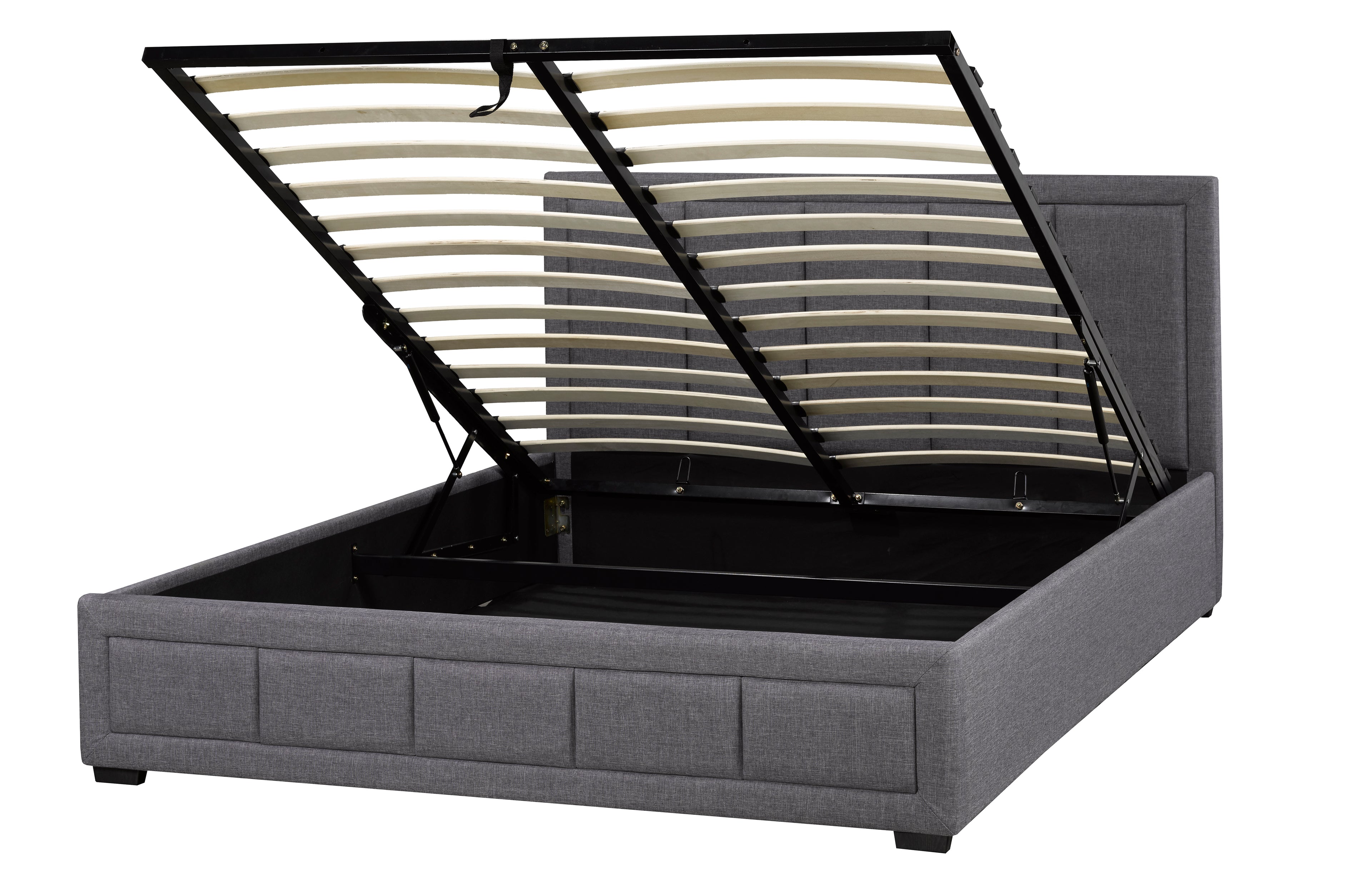 QUEEN PLATFORM BED - GREY