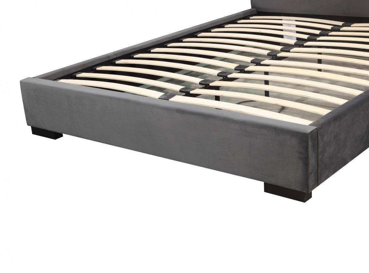 QUEEN PLATFORM BED - GREY