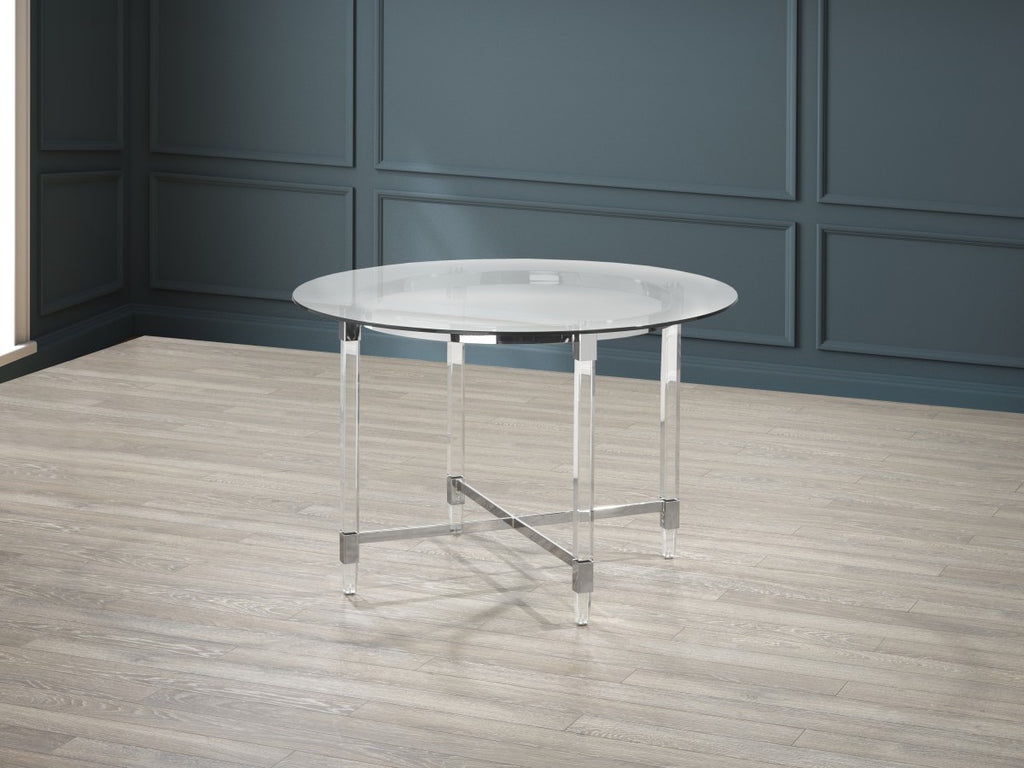 DINING TABLE - SILVER