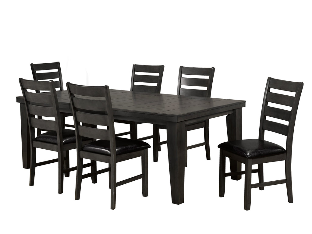 7-PIECE DINING SET - GREY