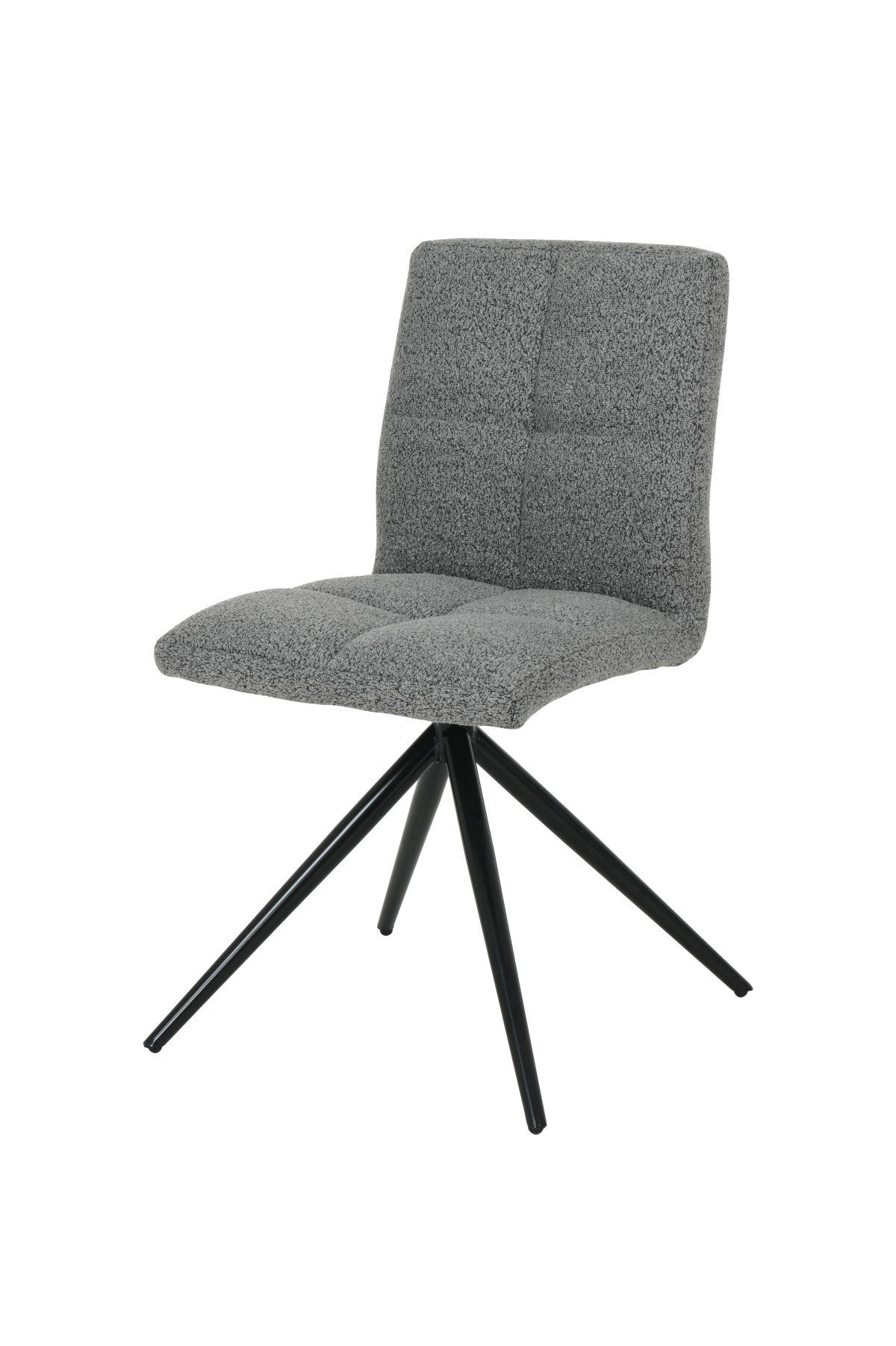DINING CHAIR, SET OF 2 - DARK GREY