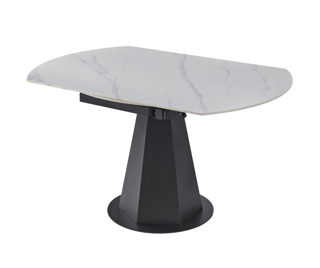EXT. DINING TABLE - SNOWY WHITE