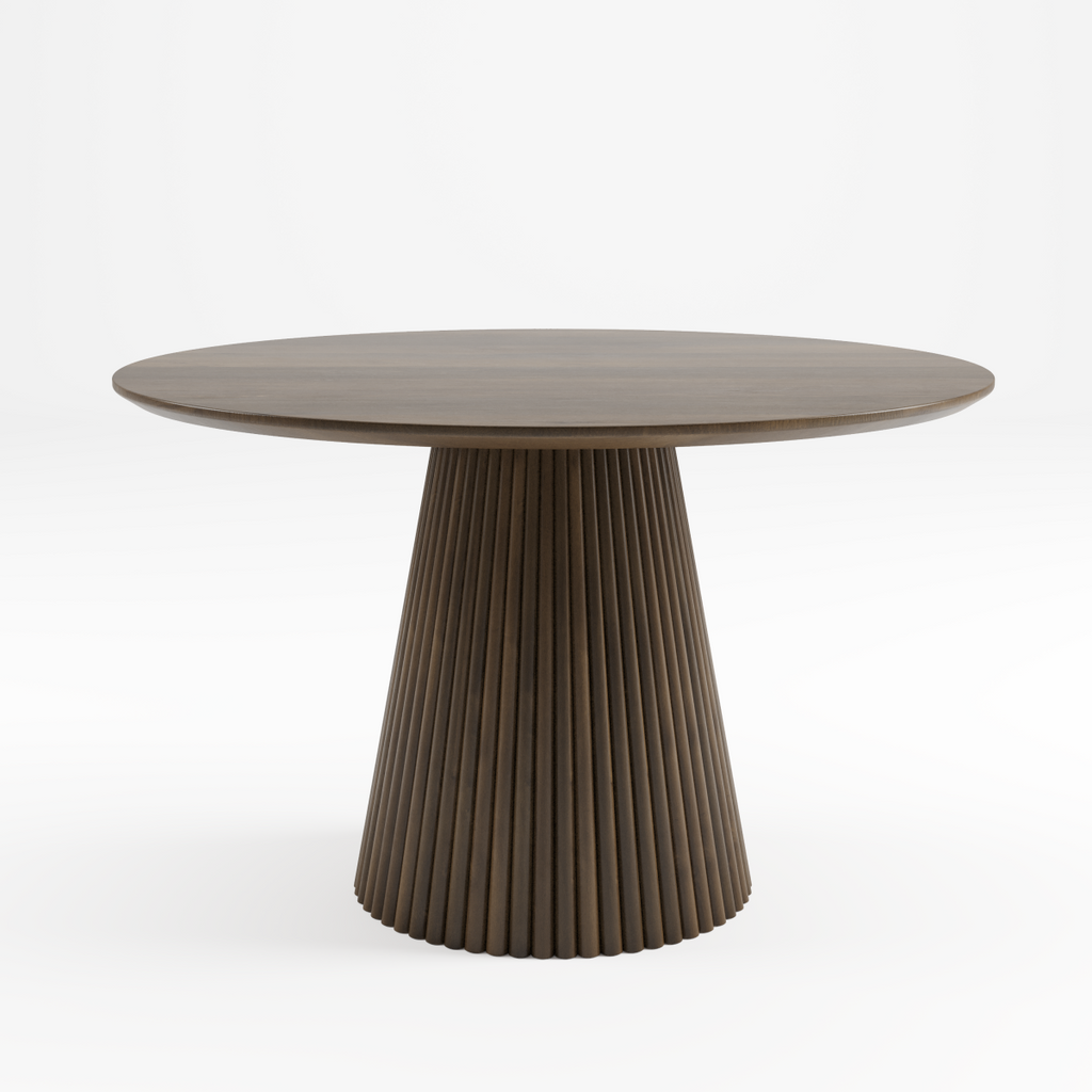 5-PIECE DINNG SET - WALNUT / WHITE WASH