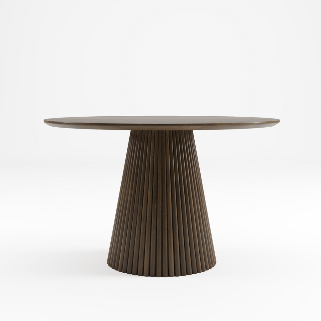 5-PIECE DINNG SET - WALNUT / WHITE WASH