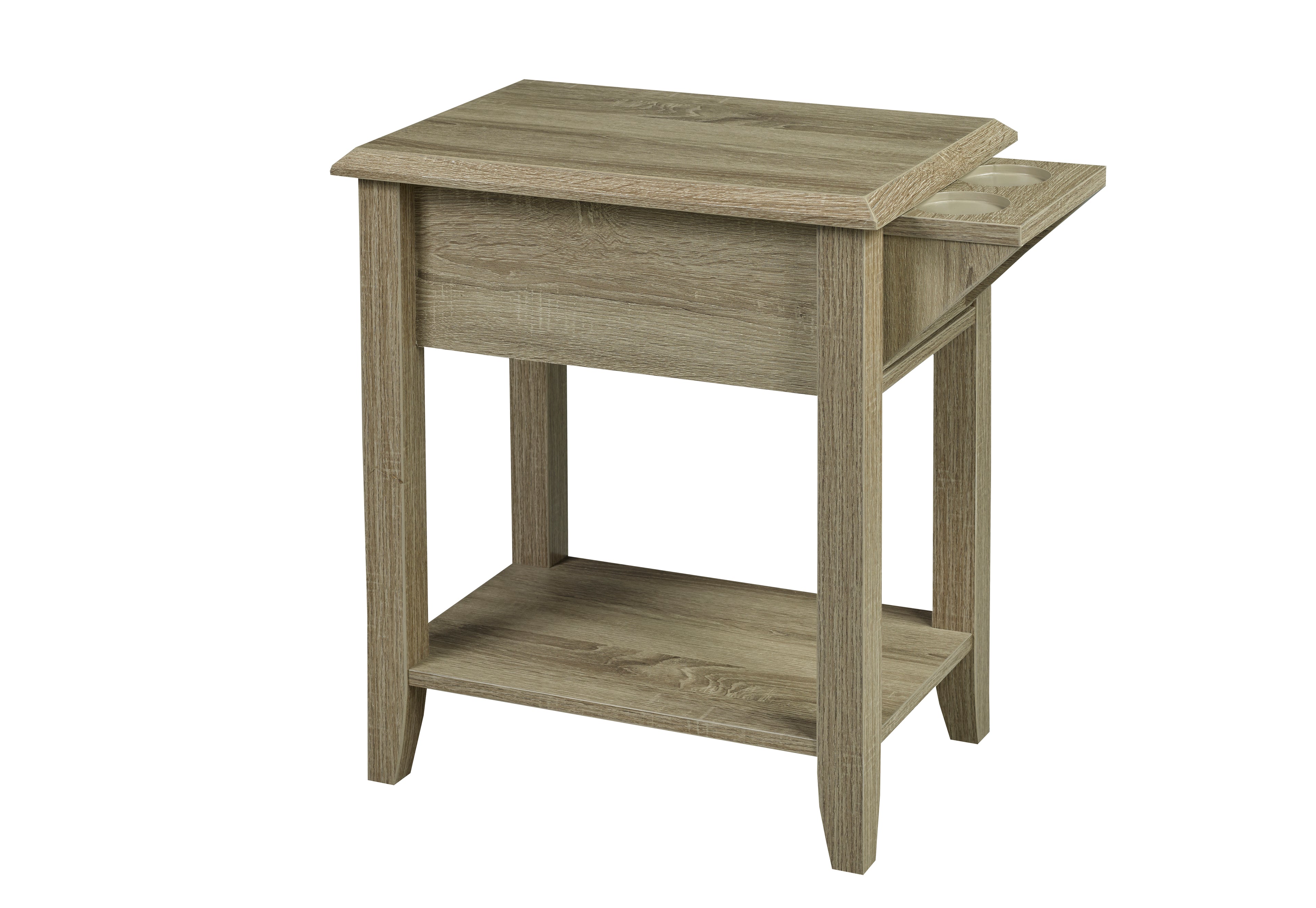 ACCENT TABLE - DARK TAUPE