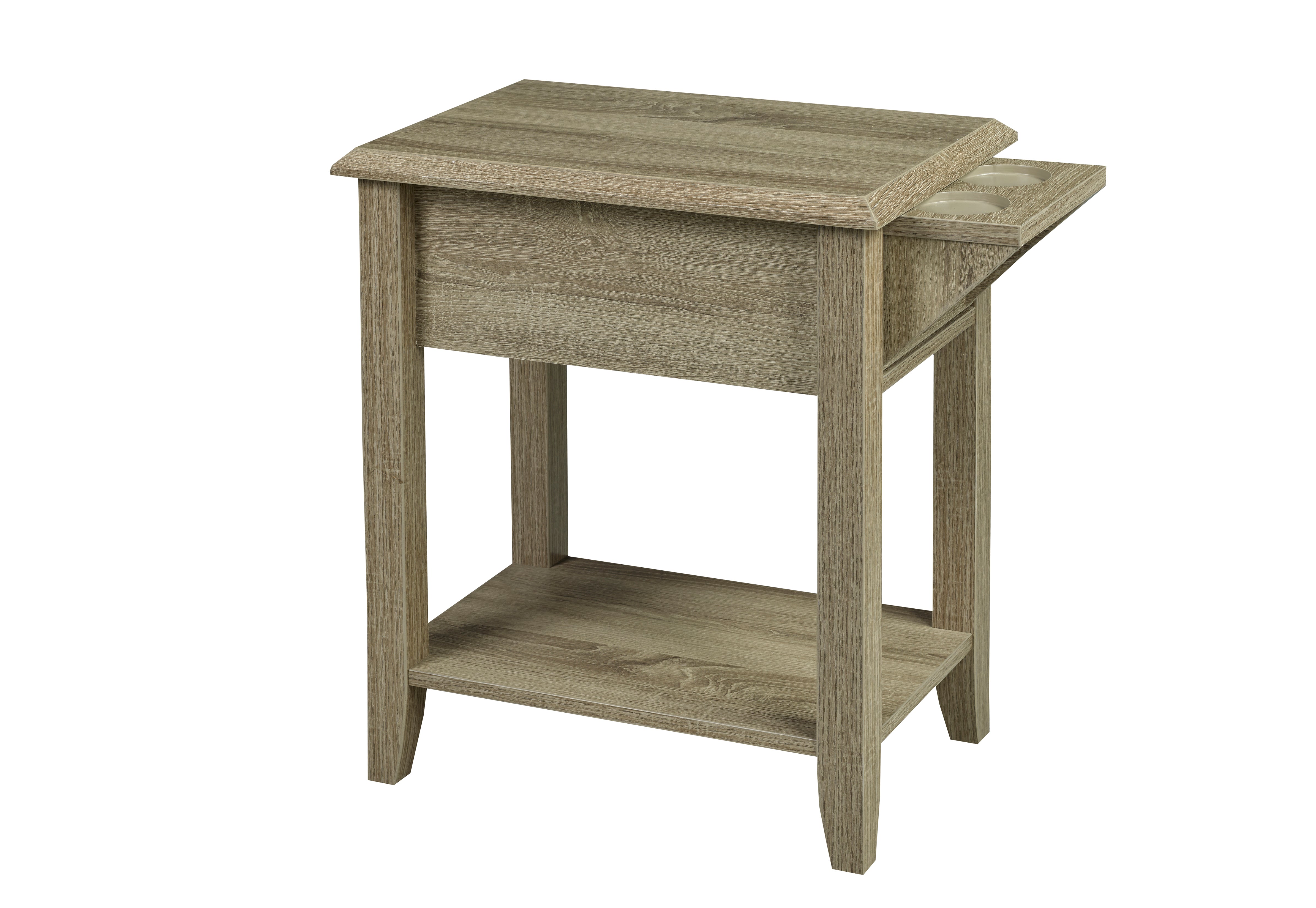 ACCENT TABLE - DARK TAUPE