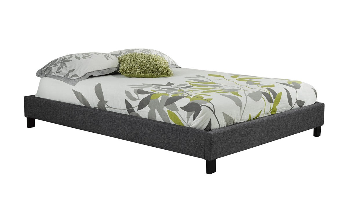 QUEEN PLATFORM BED FRAME - GREY