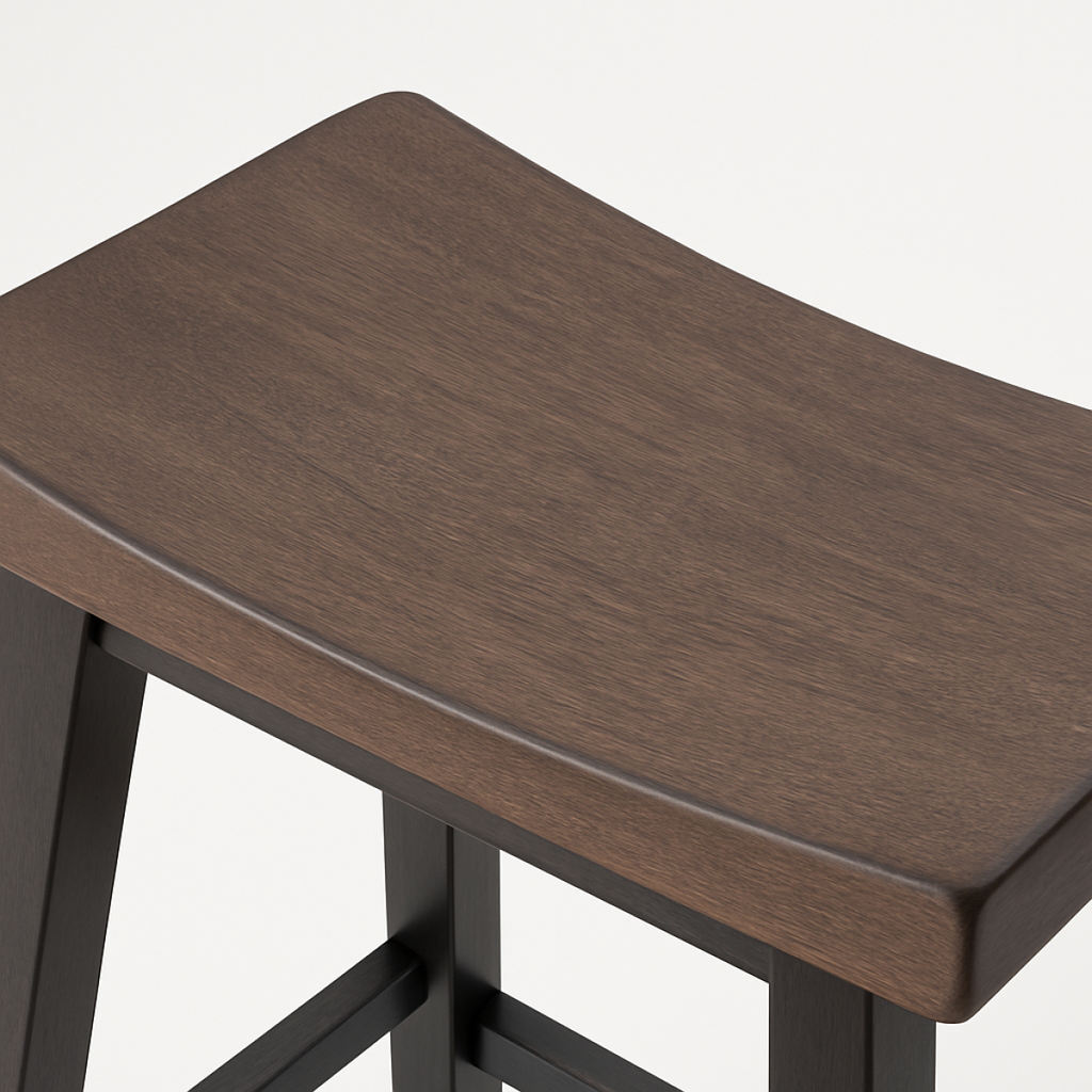 COUNTER STOOL, SET OF 2 - OAK/DARK GREY