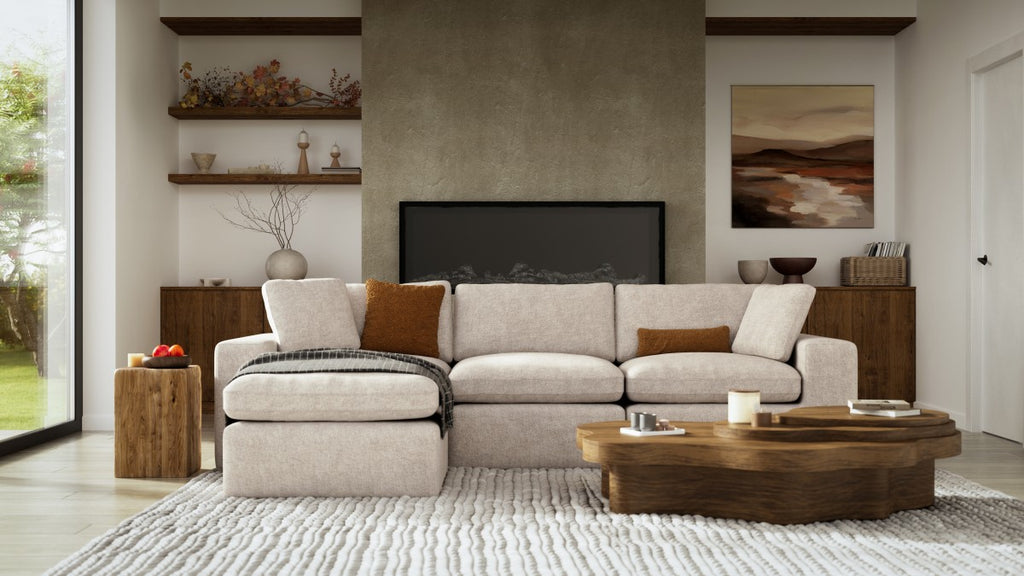 SECTIONAL - BEIGE