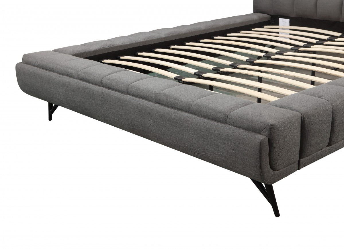 KING PLATFORM BED - GREY
