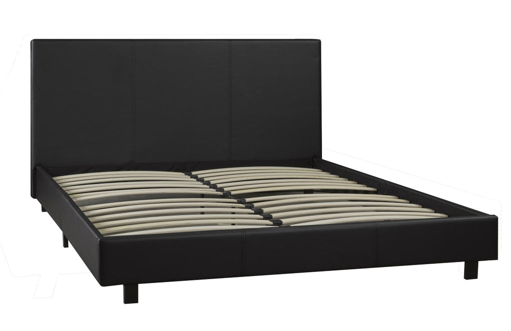 TWIN BED & MATTRESS SET - BLACK