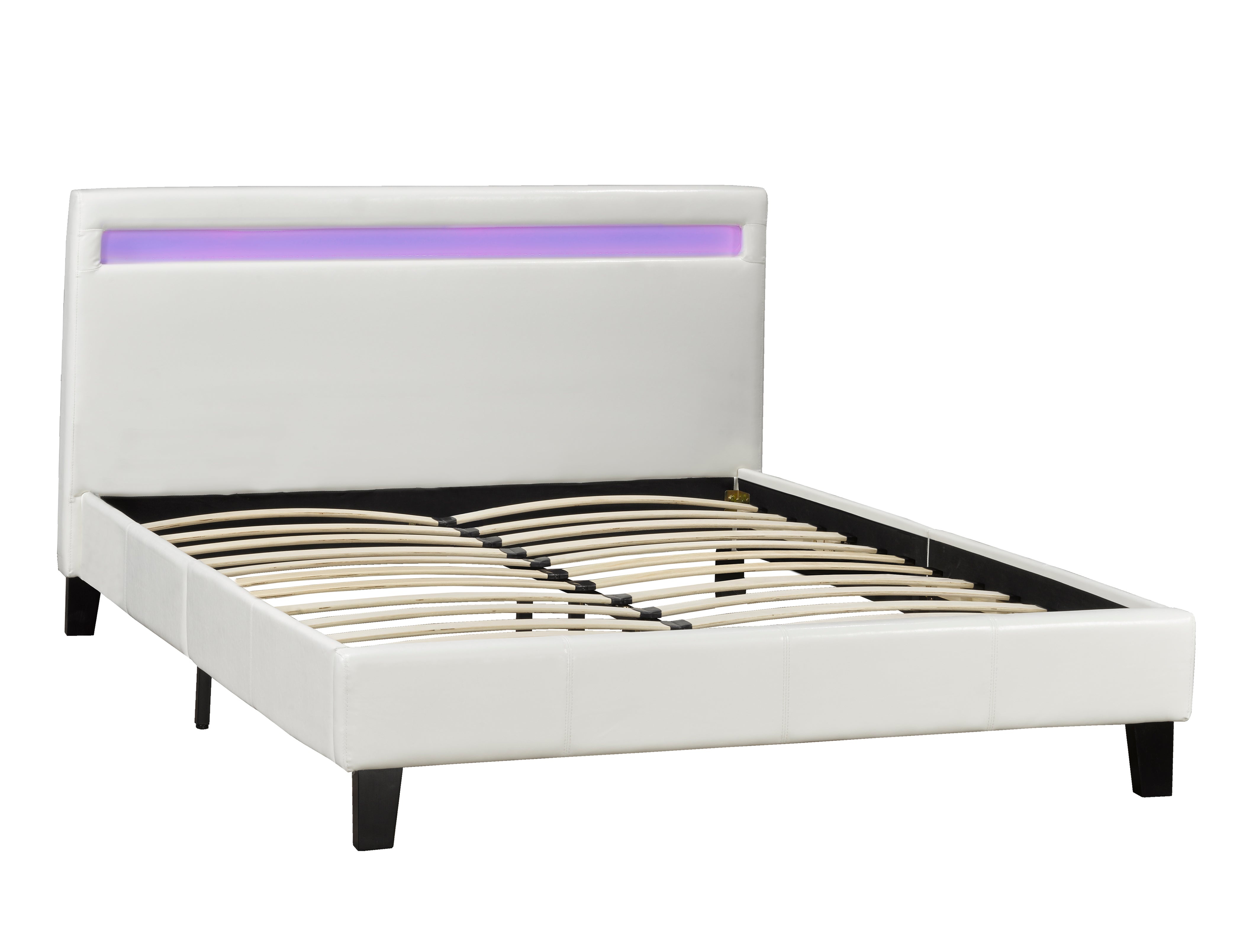 QUEEN PLATFORM BED - WHITE