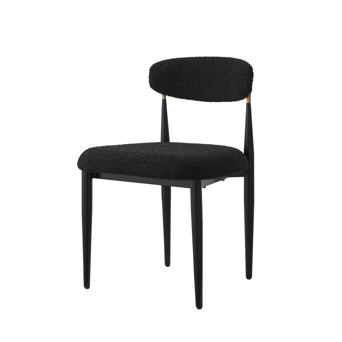 DINING CHAIR, SET OF 2 - BLACK