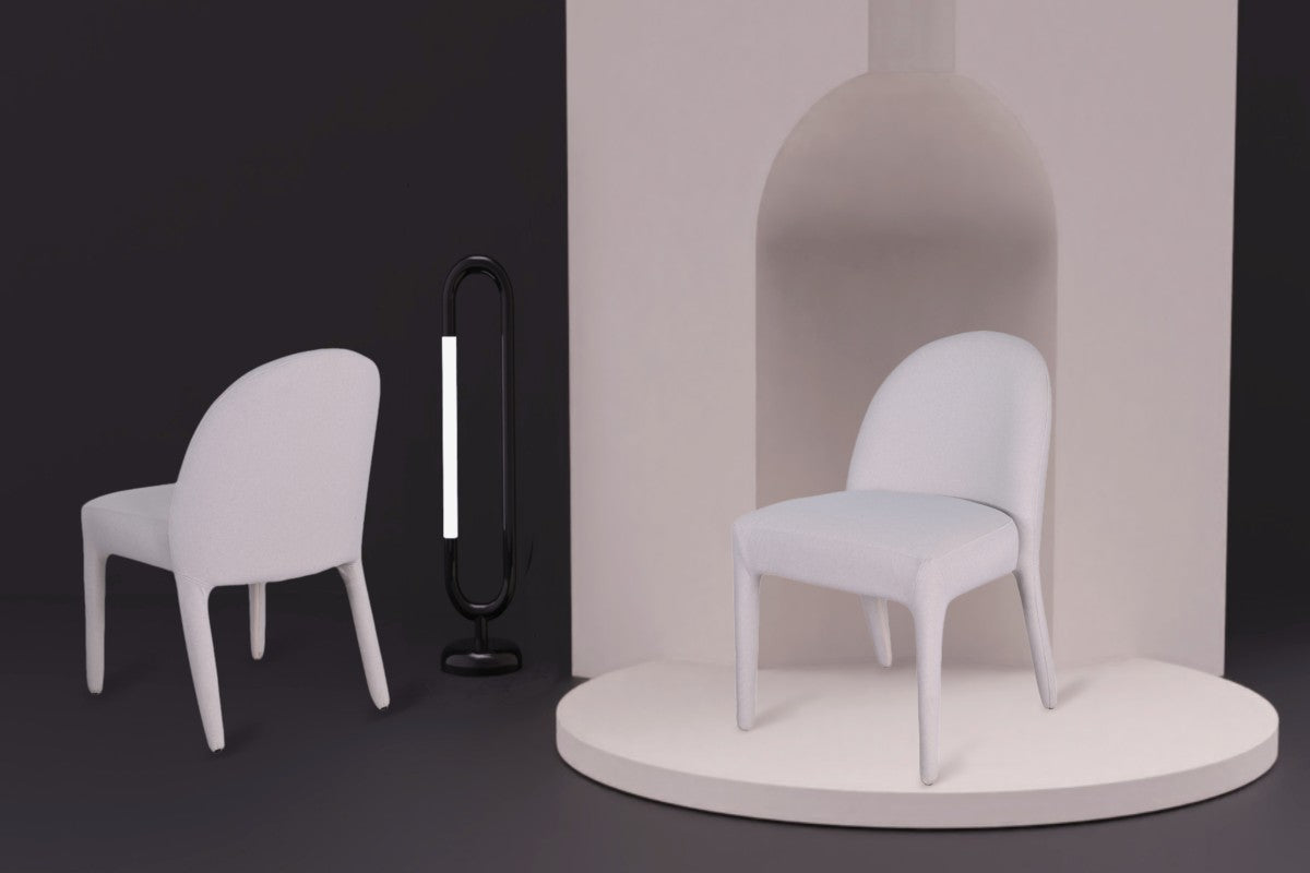 DINING CHAIR, SET OF 2 - BEIGE