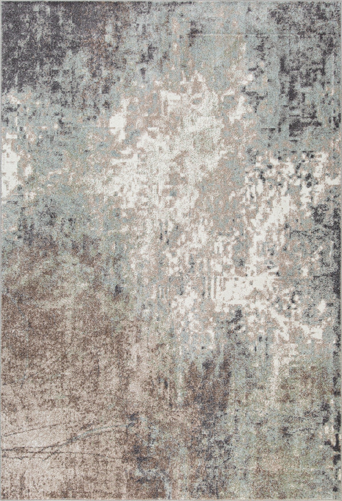 7 X 9 AREA RUG - BEIGE/SILVER