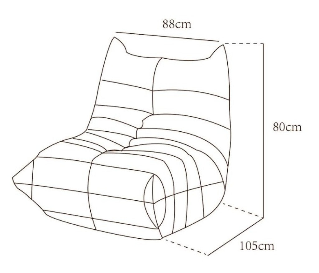ARMLESS CHAIR - TAUPE