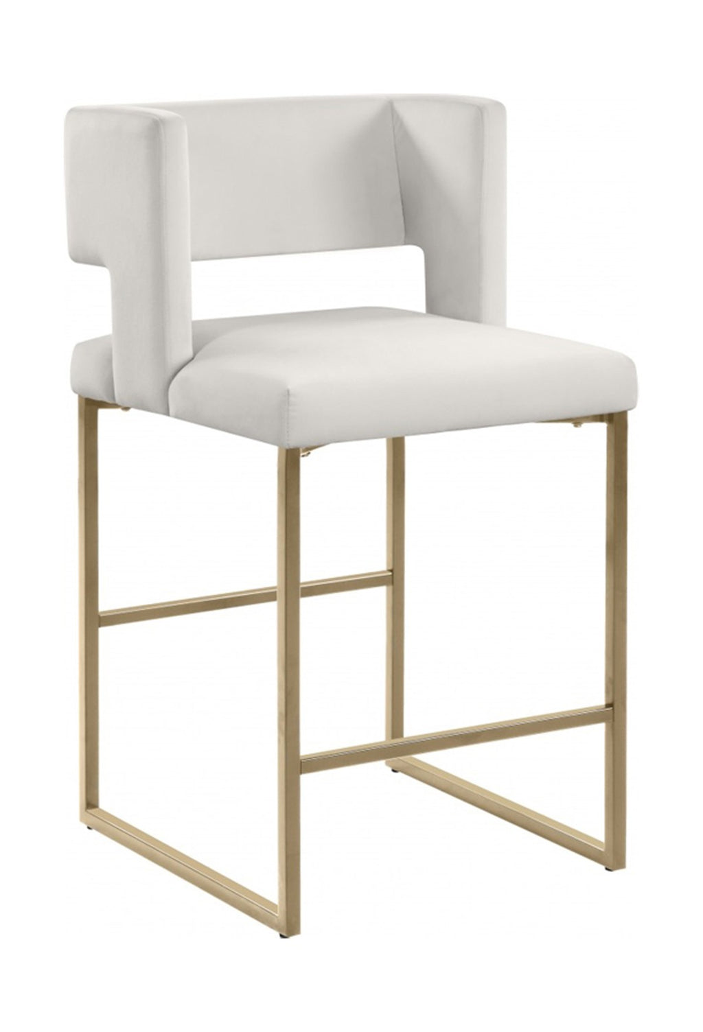 COUNTER STOOL, SET OF 2 - BEIGE