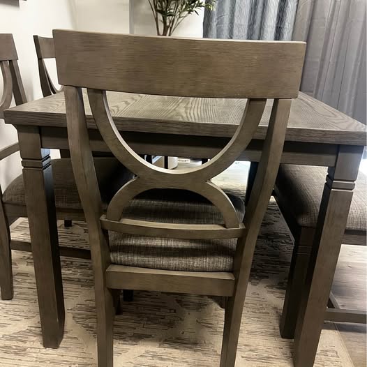 6-Piece Dining Set with Bench Seating – Modern Rustic Finish