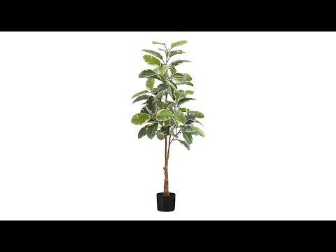 ARTIFICIAL PLANT - 52""H / INDOOR RUBBER TREE IN A 5"" POT