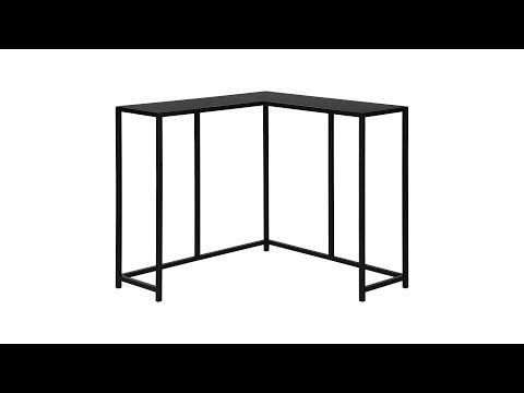 ACCENT TABLE - 36""L / BLACK / BLACK CORNER CONSOLE