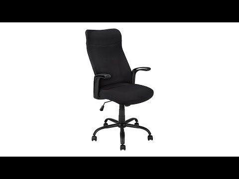 OFFICE CHAIR - BLACK / BLACK FABRIC / MULTI POSITION