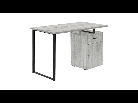 COMPUTER DESK - 48""L / GREY LEFT OR RIGHT FACING