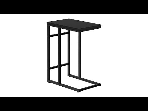 ACCENT TABLE - 24""H / BLACK / BLACK METAL