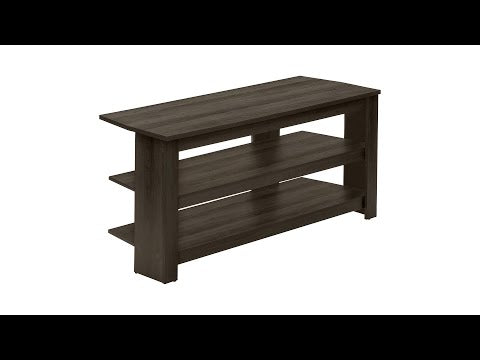 TV STAND - 42""L / BROWN OAK CORNER