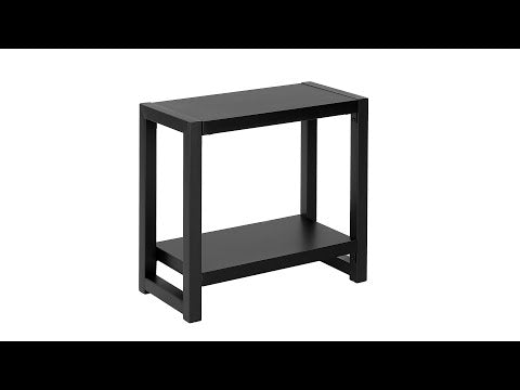 ACCENT TABLE - 22""H / BLACK / BLACK METAL